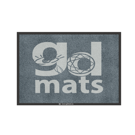 GD680 Print - Logomatte - 2 cm Gummirand -  90x90 cm